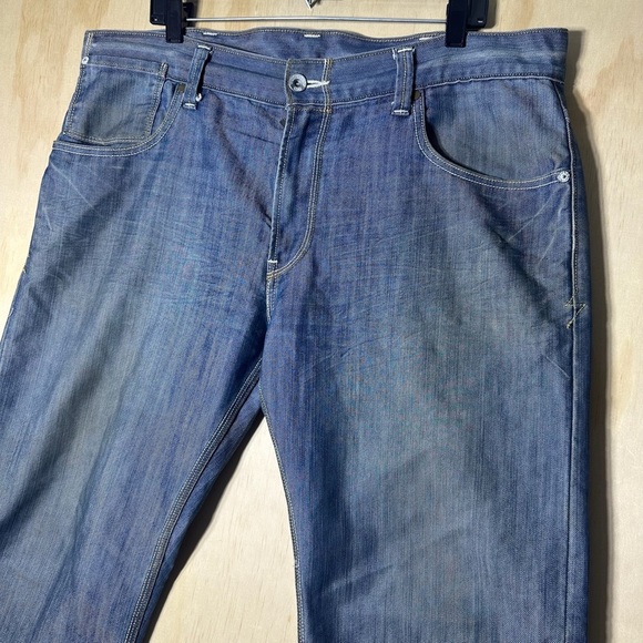 Levis 514 38X32 Men’s Slim Straight Jeans Blue Denim Stretch Button Pocket - Picture 2 of 14